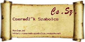 Csermák Szabolcs névjegykártya